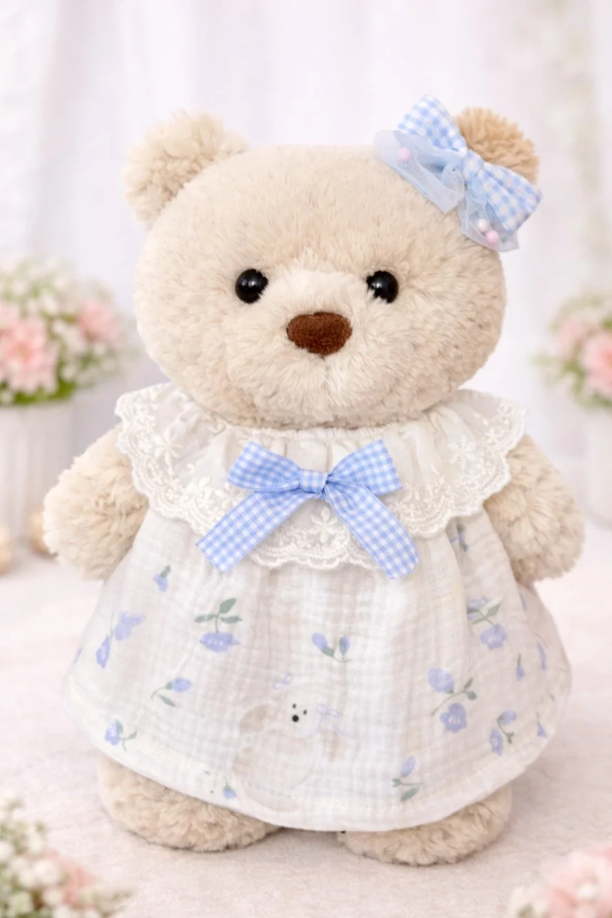 Bartholomew Bear Junior clothes outfits - Orchid Bunny Dress